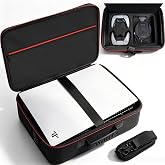 GMAK Hard Shell Carrying Case for PS5 Console, Travel Protective Bags | Compatible with PS5/PS5 Pro/PS5 Slim, Controllers and Gaming Accessories, Shell Case for Playstation PS5 Hard Travel Case