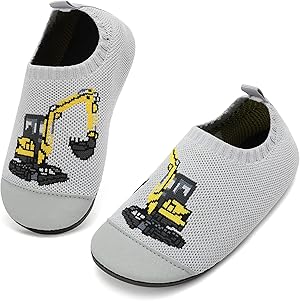 VOLHAL Hausschuhe ​Kinder Mädchen Junge Barfussschuhe Pantoffeln Lauflerns chuhe​Rutschfest ​Kindergarten für Atmungsaktive​Weich Kleinkinder Schuhe ​Unisex