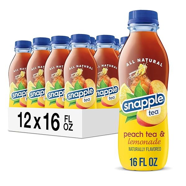 SNAPPLE PEACH TEA LEMONADE, 16 FL OZ, PACK...