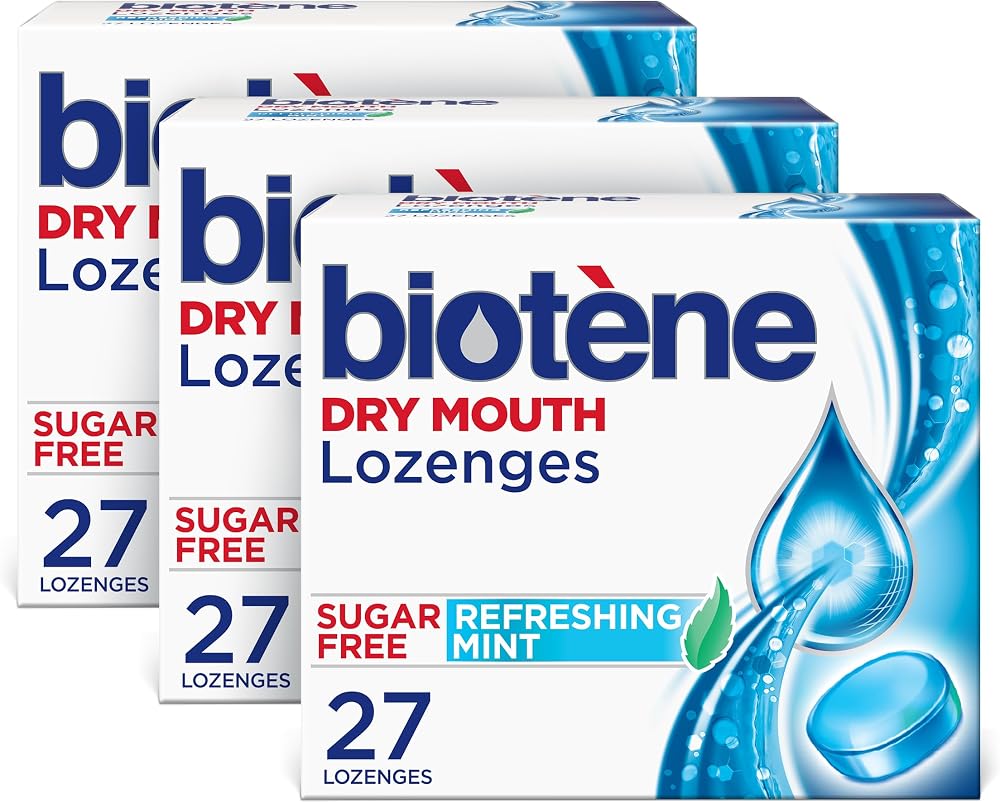 Biotene Dry Mouth Lozenges, 27 Count (Pack of 3) | For Dry Mouth and Fresh Breath On The Go, Dry Mouth Relief and Breath Fres