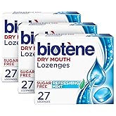 Biotene Dry Mouth Lozenges, 27 Count (Pack of 3) | For Dry Mouth and Fresh Breath On The Go, Dry Mouth Relief and Breath Freshener, Refreshing Mint