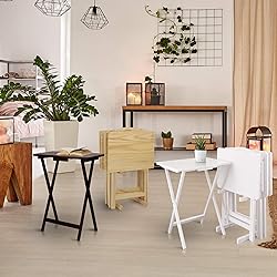Casual Home 5pcs Tray Table Set, Natural