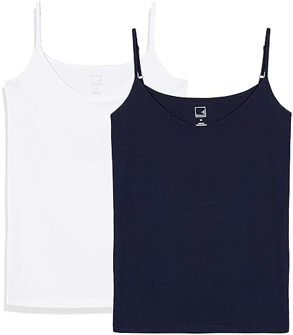 MERAKI Top Damen mit V-Ausschnitt, 2er Pack