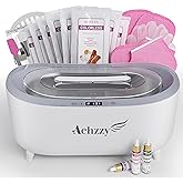 Achzzy Paraffin Wax Machine for Hands and Feet, 5000ml Professional Wax Warmer with Temperature Control, Smart Heating, Stainless Steel Inner Pot, Moisturizing Hot Wax Bath with Unscented Refills