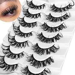 Wispy Lashes Wet Look NINGLASH D Curl False