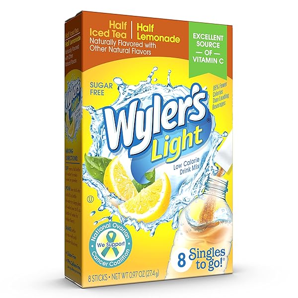 WYLER’S LIGHT WATER DRINK MIX, SINGLES TO GO,...
