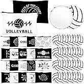 40Pcs Volleyball Party Favors Gifts for Team Include Cosmetic Bags Compact Mirror Ball Gifts for Sport Themed Party Supplies Accessories Women Player Sport Lovers Volleyball Lover Coach