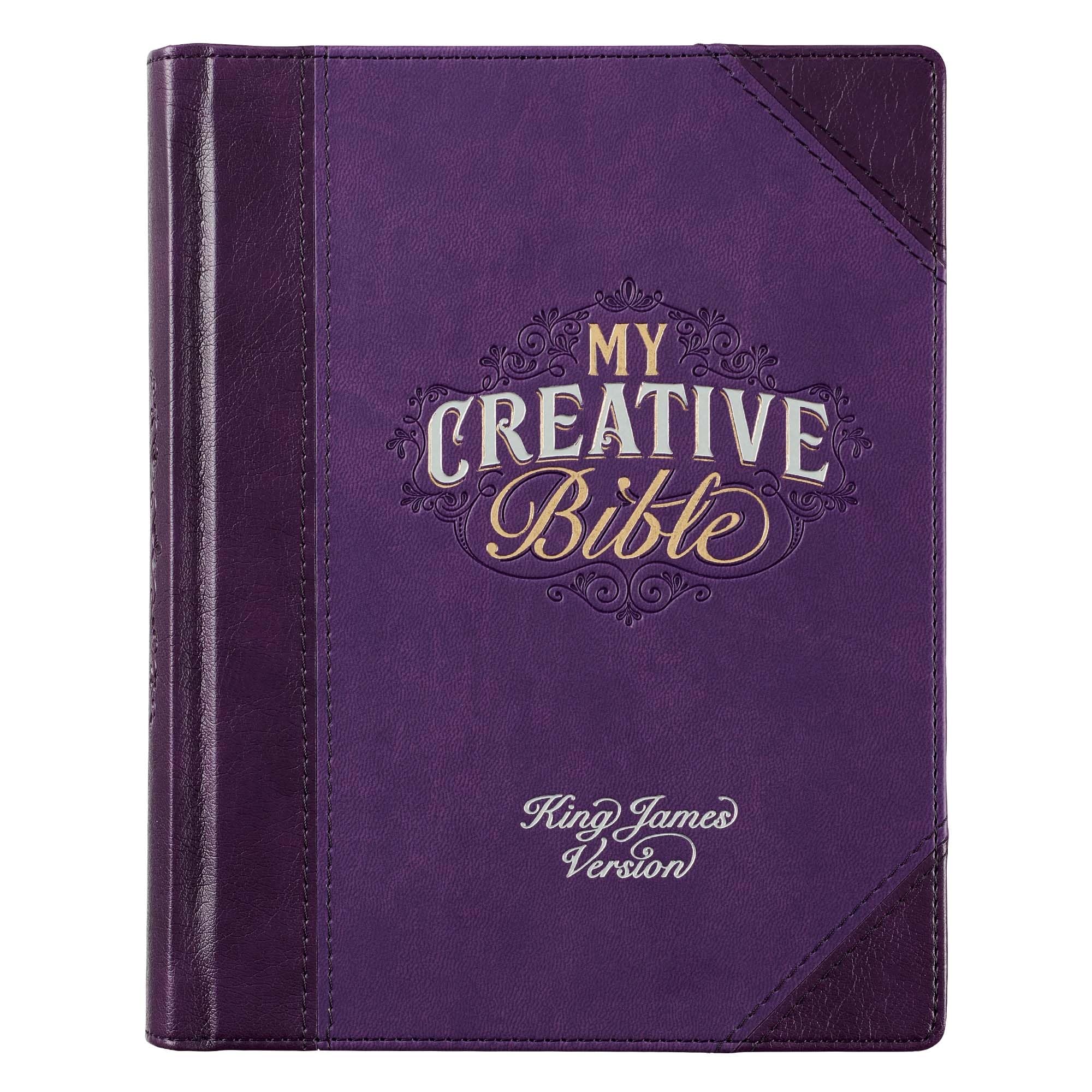 KJV Holy Bible, My Creative Bible, Faux Leather Hardcover w/Ribbon Markers, King James Version, Purple Two-tone (KJV Creative Editions) KJV Holy Bible, My Creative Bible, Faux Leather Hardcover w/Ribbon Markers, King James Version, Purple Two-tone (KJV Creative Editions) Hardcover