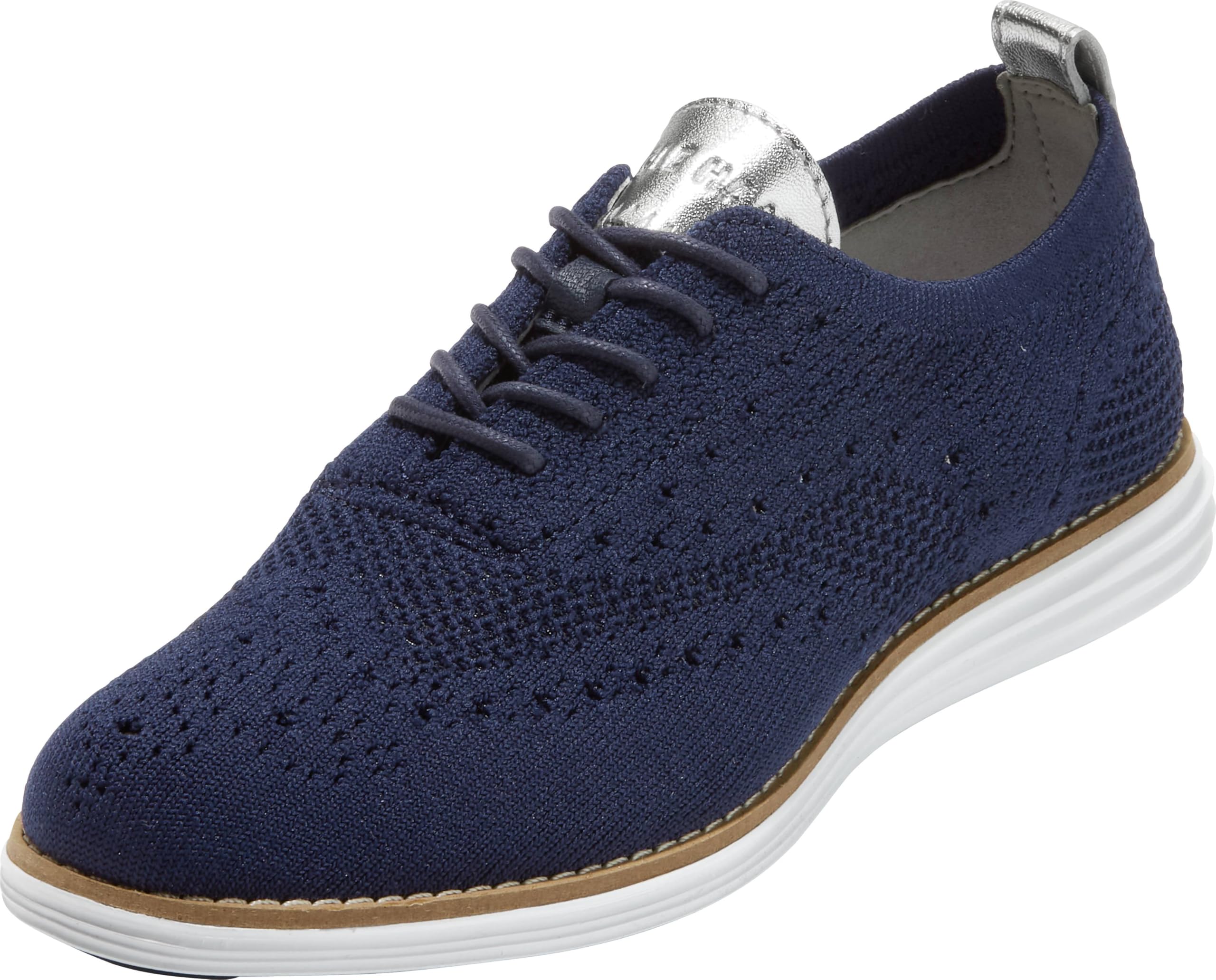 Cole Haan womens Originalgrand Stitchlite Wingtip Oxford, Blue, 7 US Image