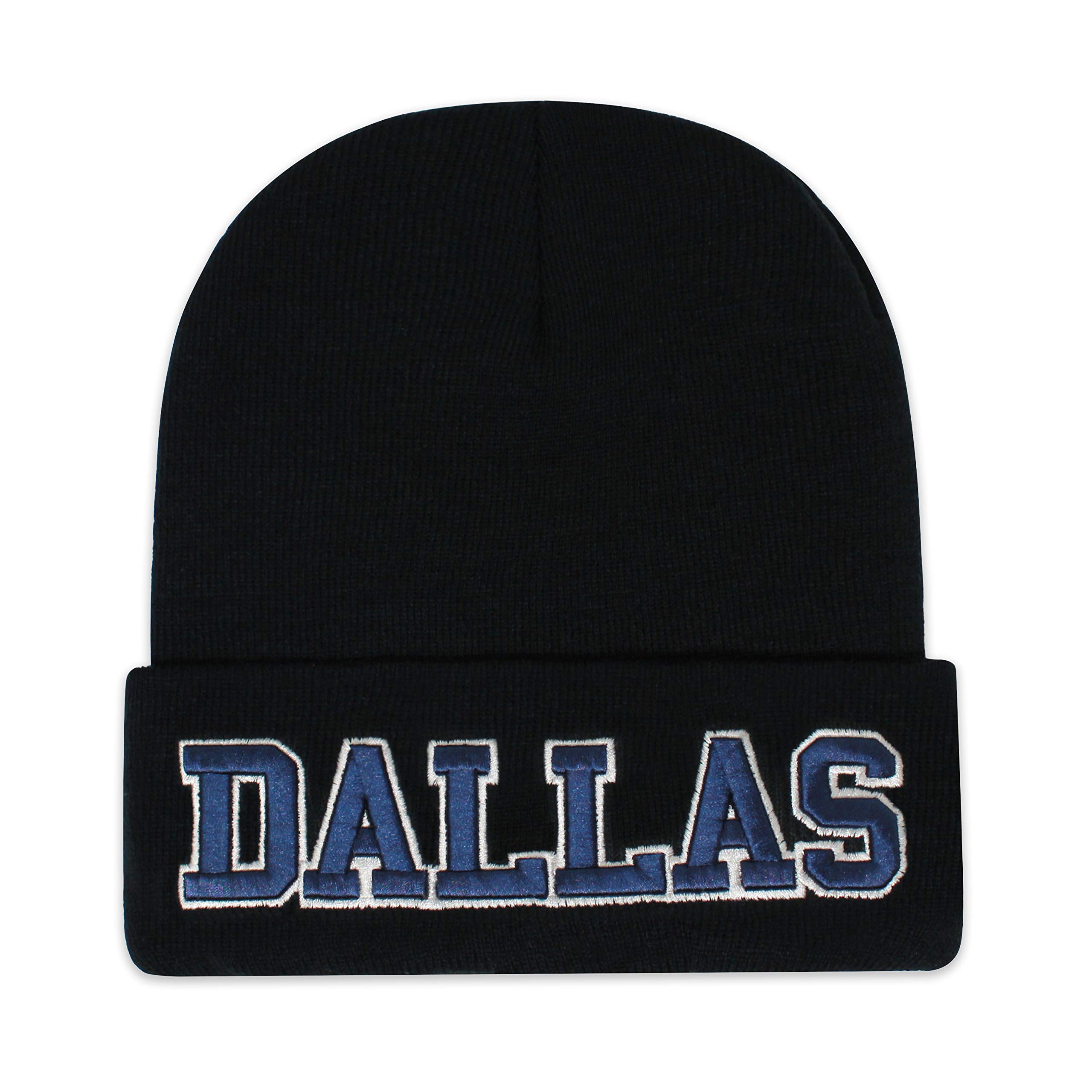 Classic Cuff Beanie Hat Black Cuffed 