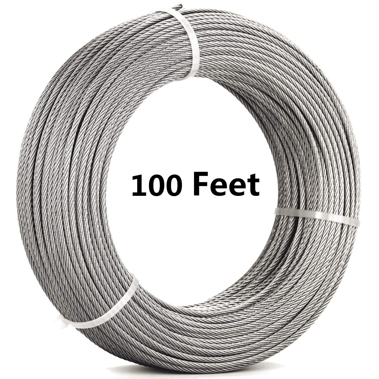 Senmit 1/8 Stainless Steel Aircraft Wire Rope for Deck Cable Railing
