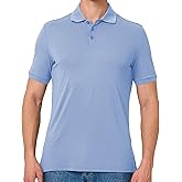 BAMBOO COOL Men's Polo Shirts Slim-Fit Moisture Wicking Mens Shirt Performance Short Sleeve Polo for Men