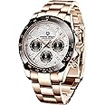 HaiQin Pagani Design Classic Men's Multifunctional Chronograph Full Stainless Steel Japanese VK63 Quartz Movement Tester 100m Waterproof Luxury Business Watch
