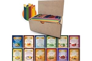 Twinings 48 Tea Bags Herbal Variety Pack – 12 Herbal Flavors with 20 Honey Sticks, Perfect Tea Gift Set for Any Occasion