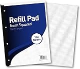 Summit A4 Refill Pad 5 mm Squared 160 Pages Pack of 5 70 gsm 4 Hole view 3