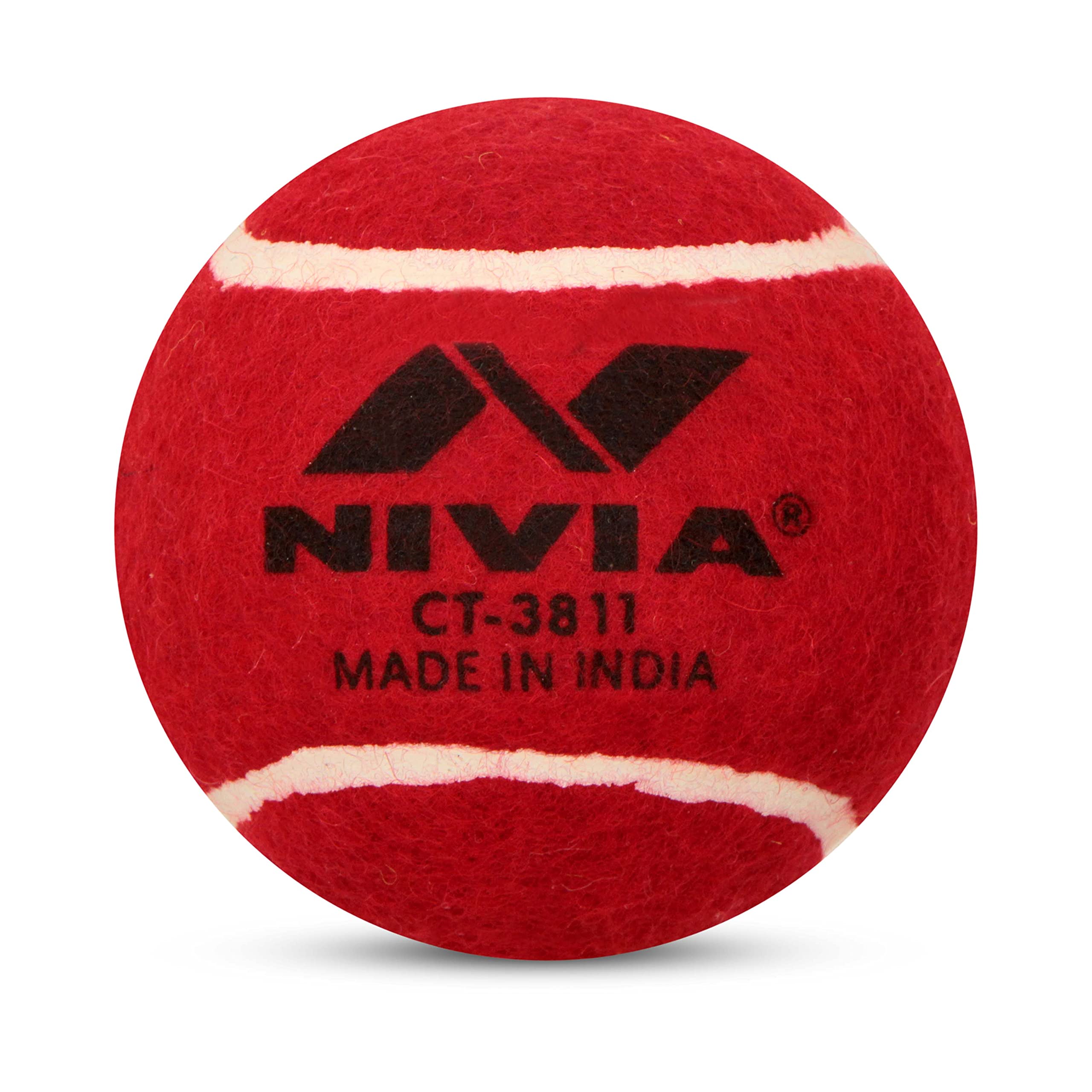 Photo 1 of Nivia Heavy Tennis Ball Cricket Ball (Pack of 12), Red