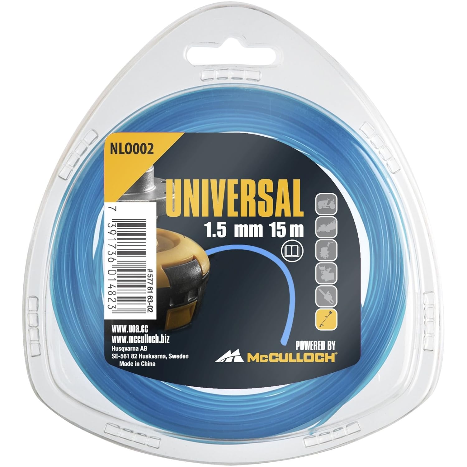 UNIVERSAL NLO002 Classic Trimmer Line For All Line Grass Trimmers, 1.5 mm x 15 m Amazon.co.uk