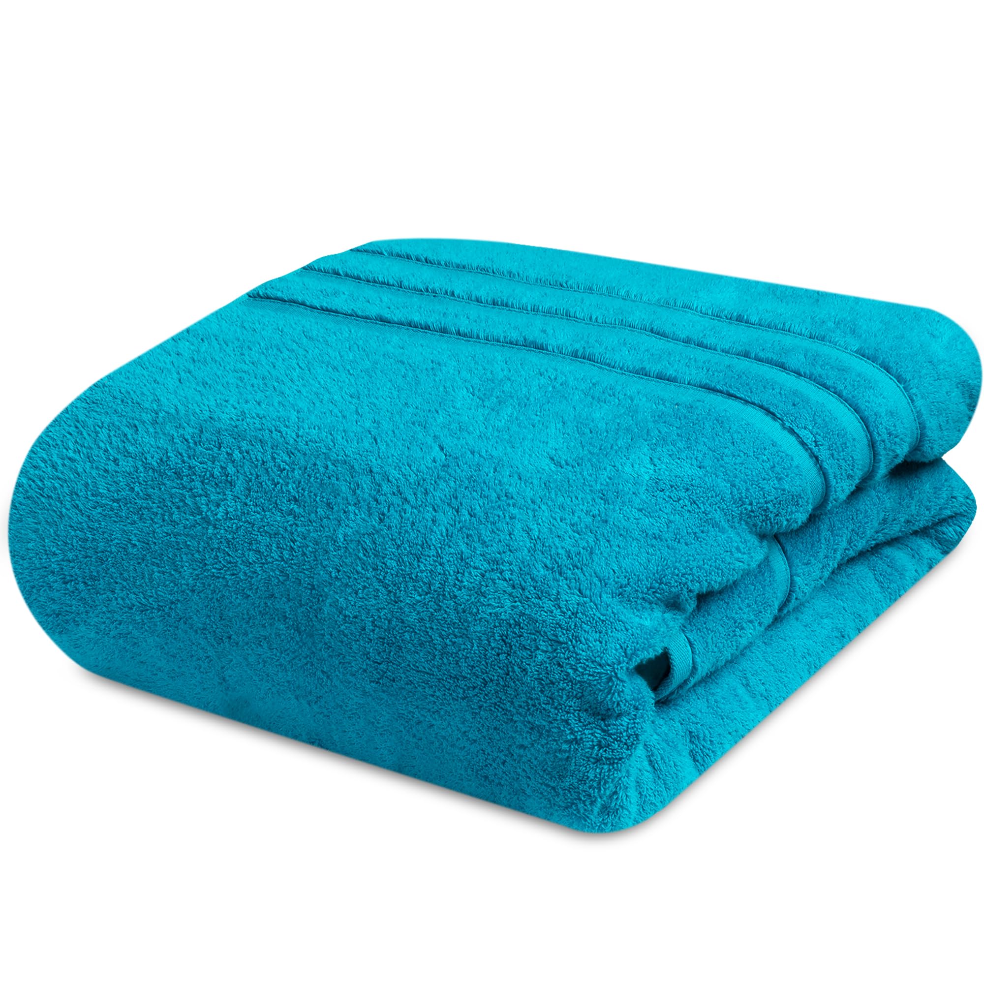 Towelogy Extra Large Bath Towels for Adults 90x140cm 100% Egyptian Cotton Zero Twist Absorbent & Super Soft Hotel Quality Bath Sheet | Ecofriendly Oeko-Tex Certified (Teal, 1)