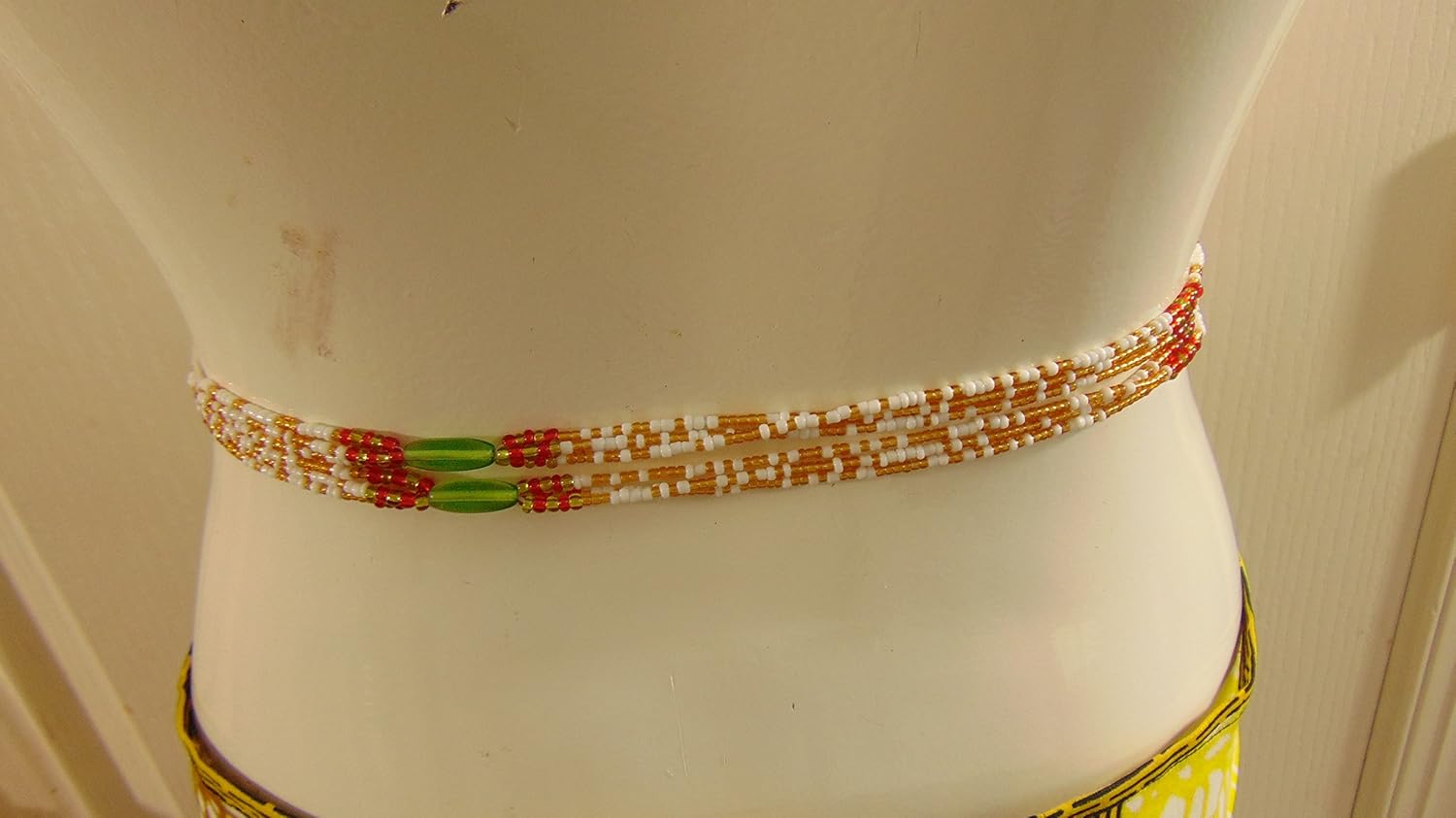 Amazon.com : Multi-Colors Authentic Three Strings African Waist Beads