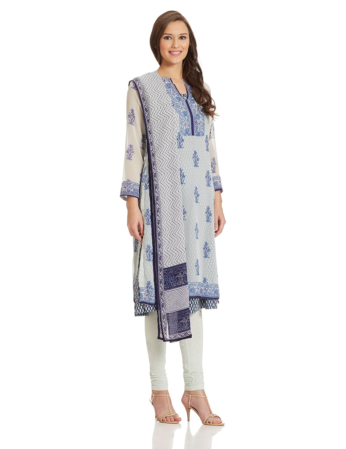 biba women's straight salwar suit