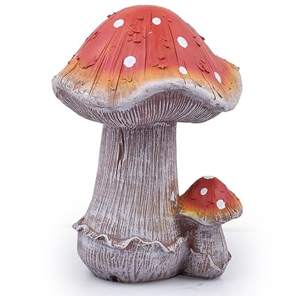 Wonderland Mushroom Decoration 29 cms for Garden/Balcony / Home/Outdoor / Kids Room/Gifting