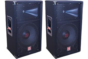 Mr. Dj 2 USA PSS-1200 Single 12" Passive 1200 Watts 2-Way DJ/PA PRO Audio Loudspeaker