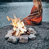 VEVOR 6 Piece White Birch Ceramic Gas Fireplace Logs Realistic Fire Pit view 8