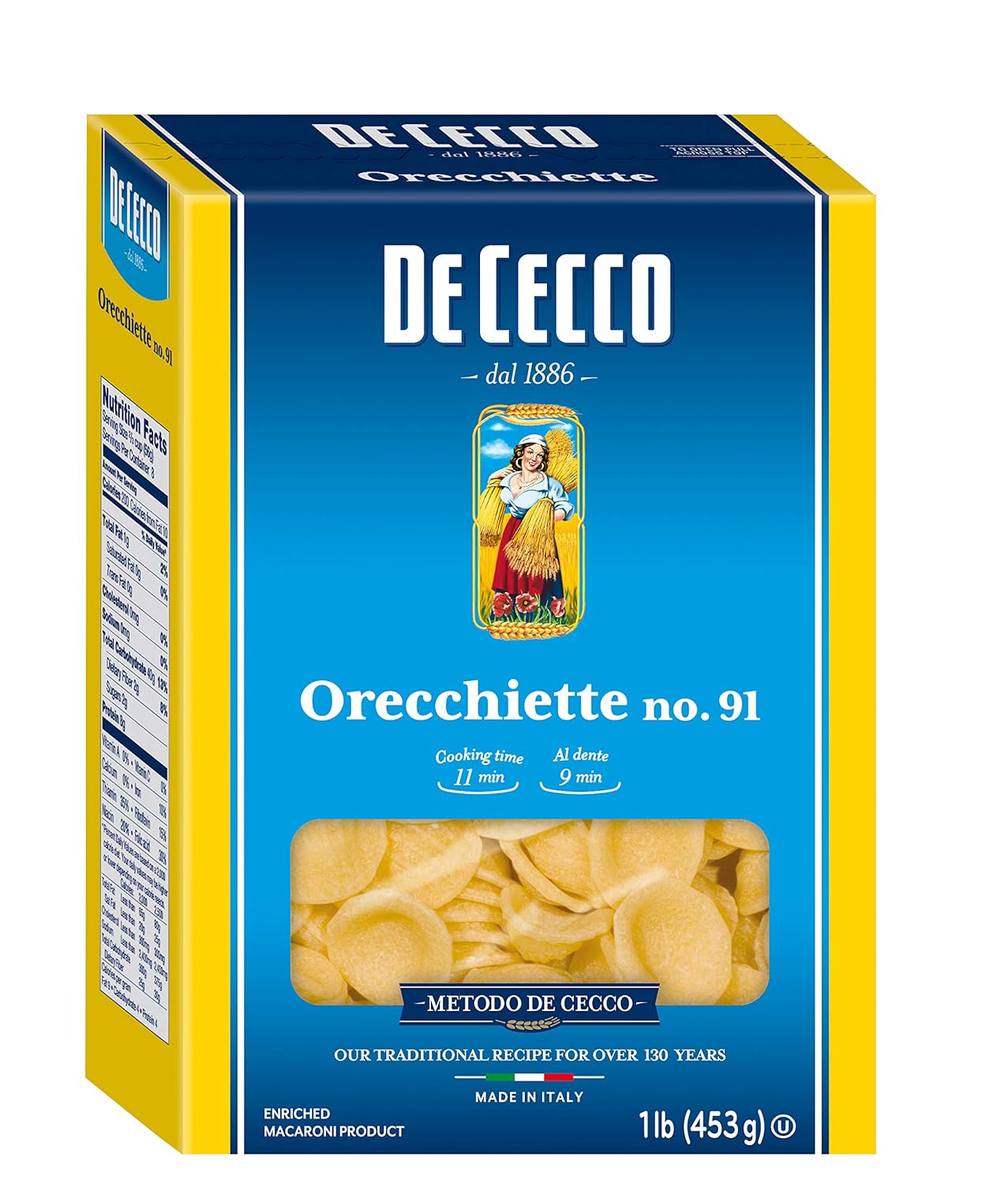 De Cecco Orecchiette No. 91 Pasta 16 Oz. Box eBay