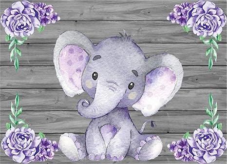 Amazon Com Laeacco Cute Purple Elephant Backdrops 7x5ft Polyester Amazon Com Laeacco Cute Purple Elephant Backdrops 7x5ft Polyester