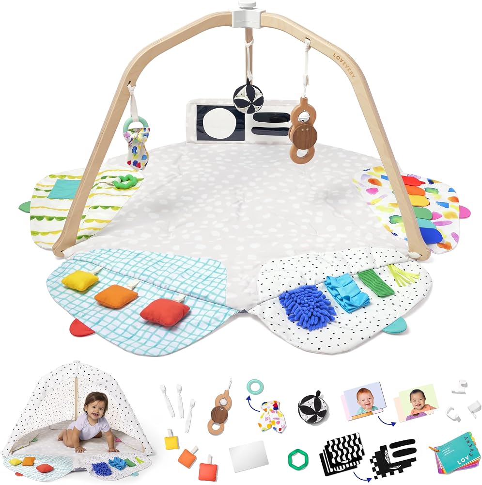 Lovevery, The Play Gym, 5-Stage Baby Developmental for Full Year of Play