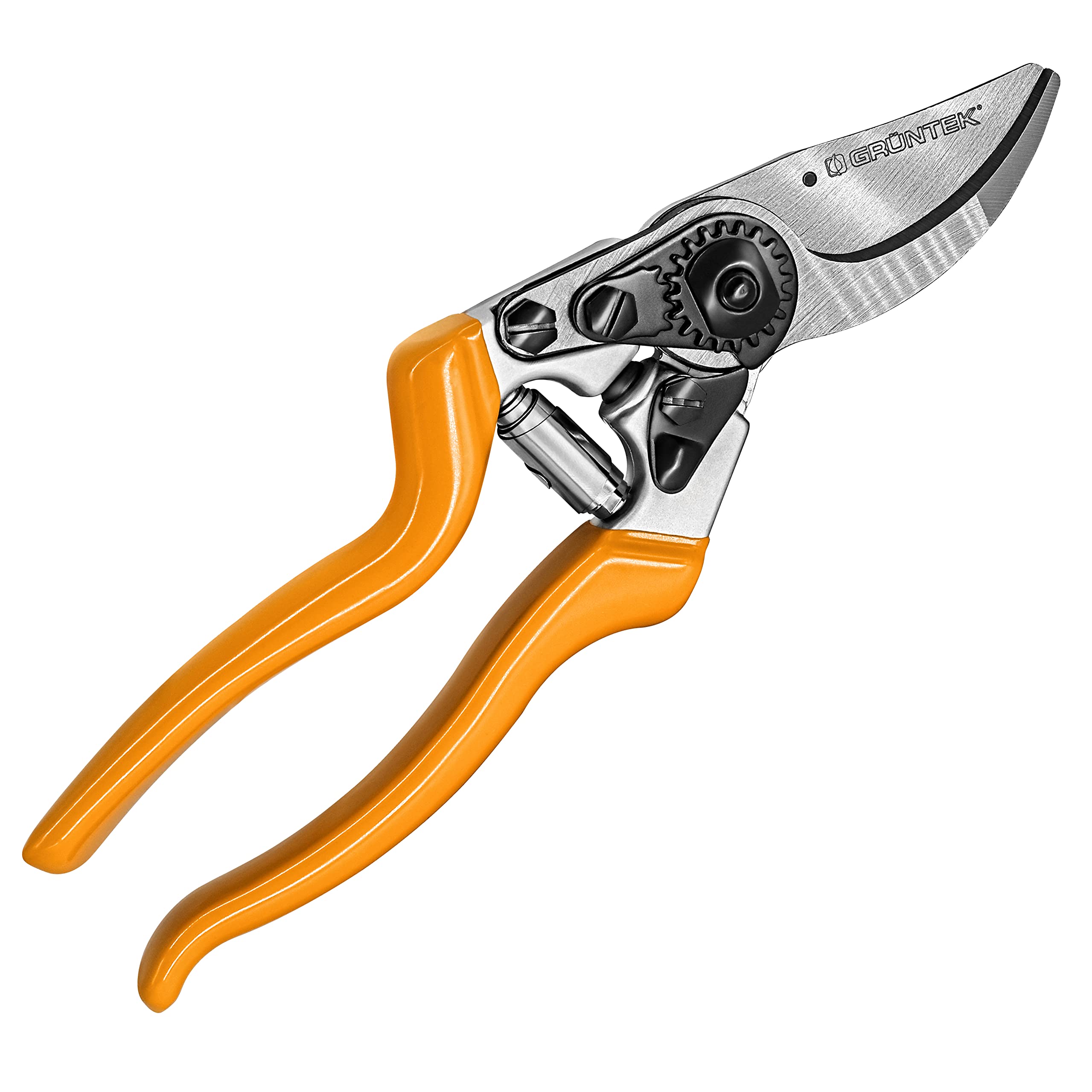 GRÜNTEK Z-25 Left-Handed Bypass Secateurs 22 mm Cut – Forged, 215 mm – SK5 Teflon-Coated Blade | Ergonomic Garden Secateurs | Pruning Shears for Gardening