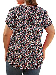 Womens Plus Size Tunic Tops Dressy Petal Sleeve 5XL