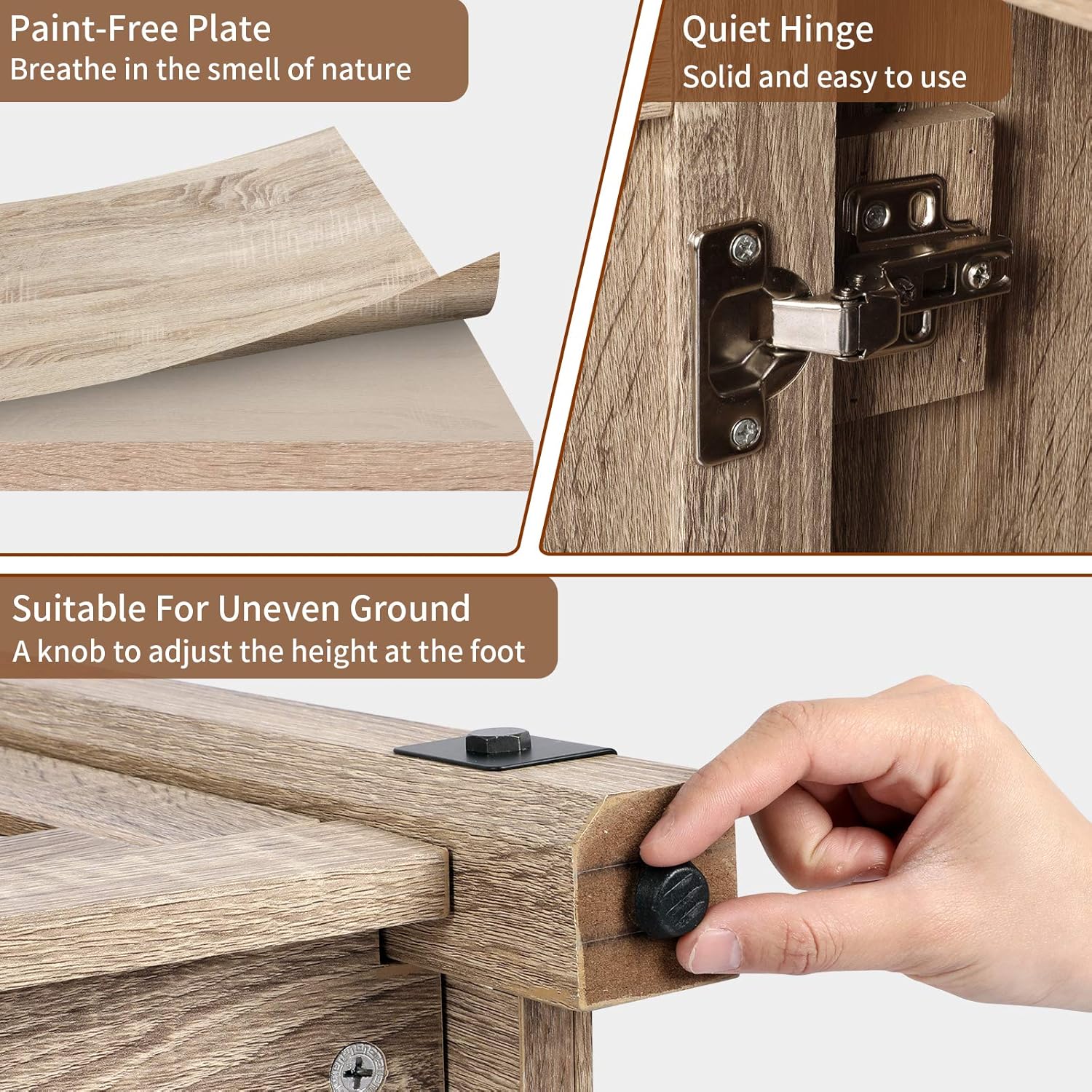 TV Console Cabinet for TVs up to 65 Inch W/Media Shelves, Farmhouse TV Stand Style Entertainment Center for Soundbar or Other Media, Barn Door TV Stand with Storage for Living Room, APRTS02L: Electronics