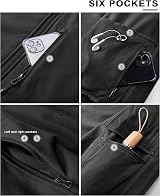 33,000ft Men’s Waterproof Softshell Jacket with Fleece Lining Black L view 5