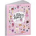 Cupkin A Magical World Princess Sticker Book Activity for Kids, Toddler Airplane Travel Essentials, 500+ Stickers for Kids 12
