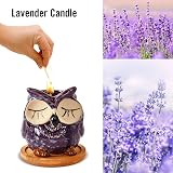 Kinforse Lavender Owl Scented Soy Candle Gift Set 4.3 oz view 3