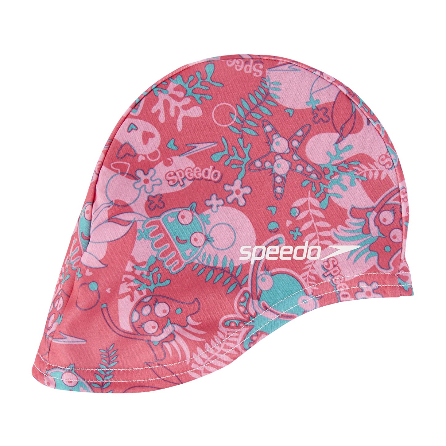 Speedo Sea Squad Polyester Cap Junior Swimming Hats, Unisex Kids, unisex_child, 8-07997B915, Pink, one size