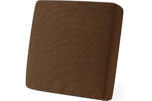 subrtex Couch Slipcover RV Seater Slip Loveseat Stretch Durable Sofa Cushion Cover Spandex Elastic Furniture Protector for Settee Seat for Replacement in Livingroom, Small, Coffee