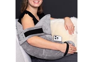 MOYOAMA Rotator Cuff Pillow with Pocket- Post Shoulder Surgery Pillow for Sleeping, Shoulder Pillow for Rotator Cuff, Frozen Shoulder Pillow for Shoulder Surgery Recovery, Post Surgery Shoulder Pillow
