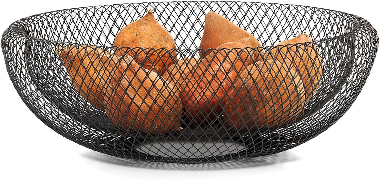 Philippi Decorative Bowl, Stainless Steel, Black, 40 x 40 cm