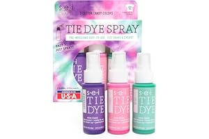 S·E·I S.E.I. Cotton Candy Tie Dye Kit 3 Pack: Pre-Mixed Spray Tie Dye Kit, Easy-to-Use, Non-Toxic Fabric Dye in Lavender, Pink, and Mint, Shake and Spray