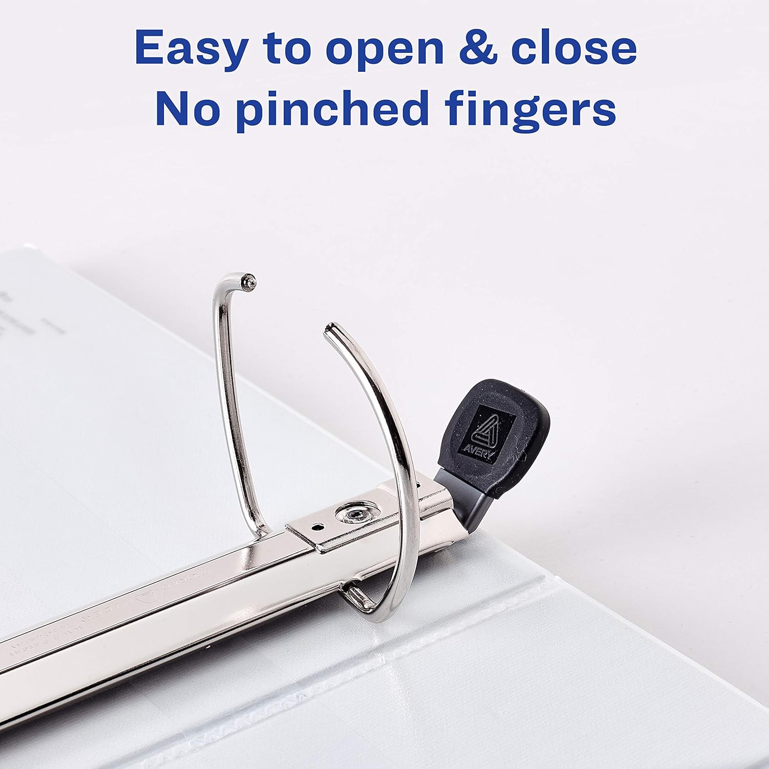 Avery 3" Heavy Duty View 3 Ring Binder, One Touch EZD Ring, Holds 8.5" x 11" Paper, 1 White Binder (79193) : Office D Ring And Heavy Duty Binders : Office Products
