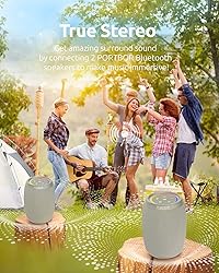 Bluetooth Speaker, Powerful Stereo Sound Portable