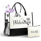 InnoBeta Phlebotomy Gifts for Women, Phlebotomy Tote Bag with Top Zipper Closure and Shoulder Strap for Christmas, Birthday and Every Special Occasion