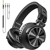 PUPGSIS M20 Wired DJ &amp; Studio Monitor Headphones, 50mm, 3.5/6.35mm | Professional 50mm Drivers 40kHz - 1/4 to 3.5mm Audio Jack for recording, podcasting, mixing and DJ,PC, Keyboard Guitar