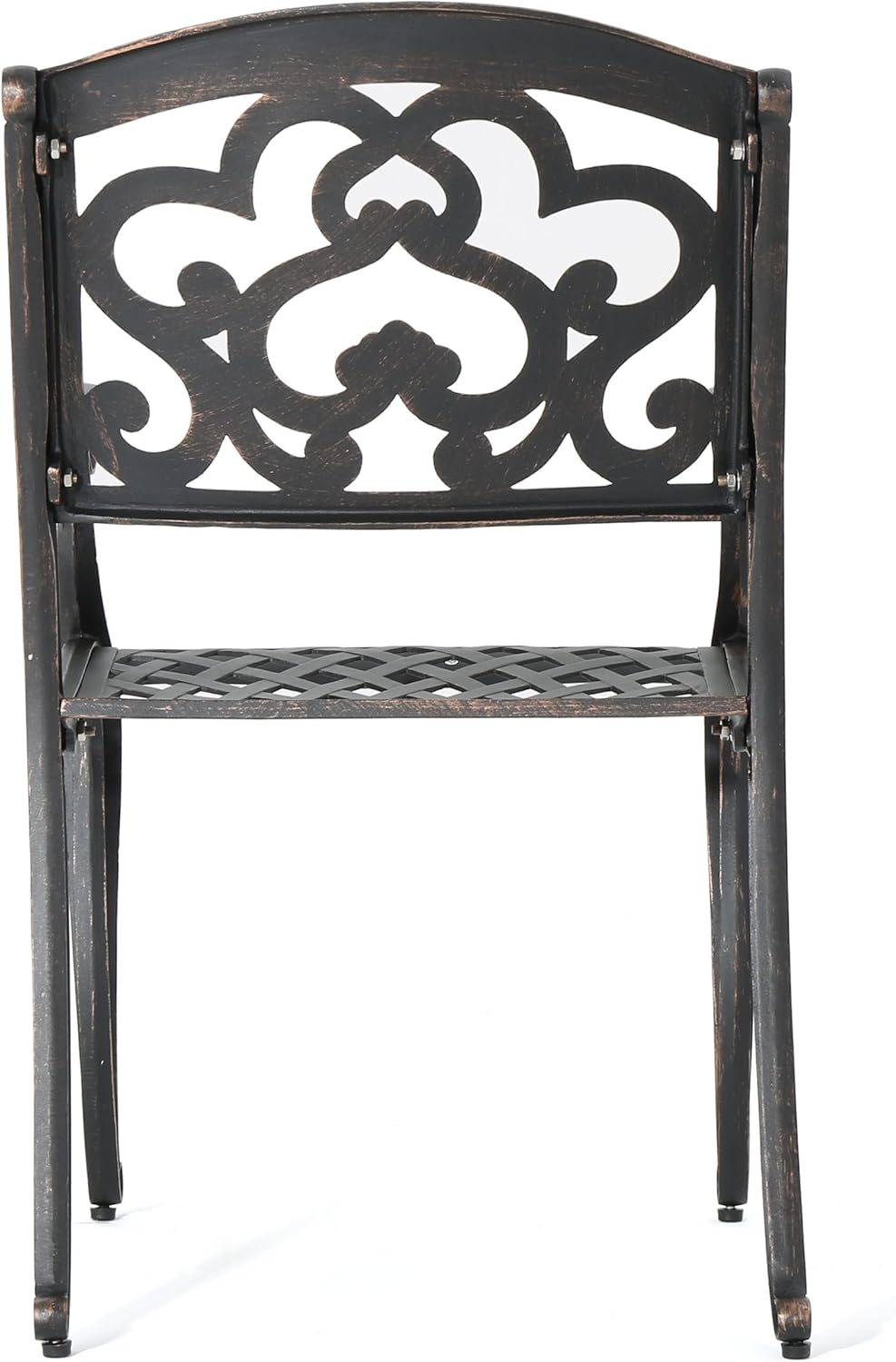 Christopher Knight Home Austin Outdoor Cast Aluminum Dining Chairs, 2-Pcs Set, Shiny Copper : Garden & Outdoor