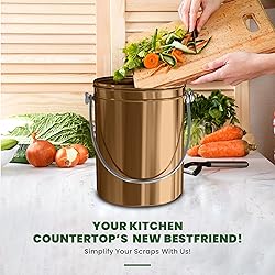 Utopia Kitchen Compost Bin for Kitchen