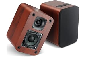 RIOWOIS Powered Bluetooth Bookshelf Speakers, 40W Record Player Speakers with 2.75 Inch Woofer, Stereo Speakers with Optical/AUX/TV-ARC Connection for Turntable, No Receiver or Amplifier Required.