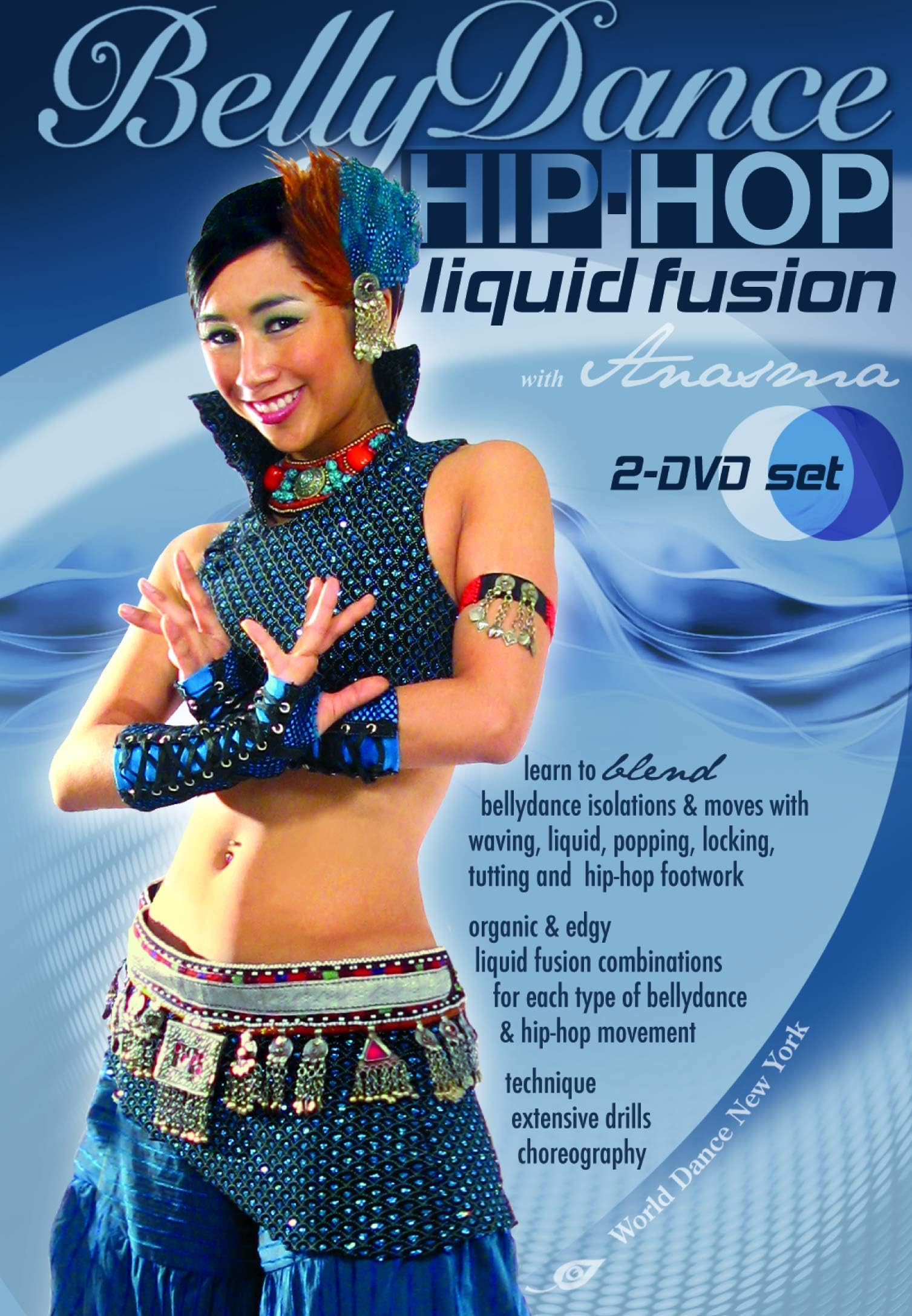 Bellydance Hip-Hop - Liquid Fusion, with Anasma (TWO-DVD set): Bellydancing classes, Belly dance how-to, Hip-hop how-to, Fusion belly dance instruction [ALL REGIONS] [NTSC] [WIDESCREEN] [2019]