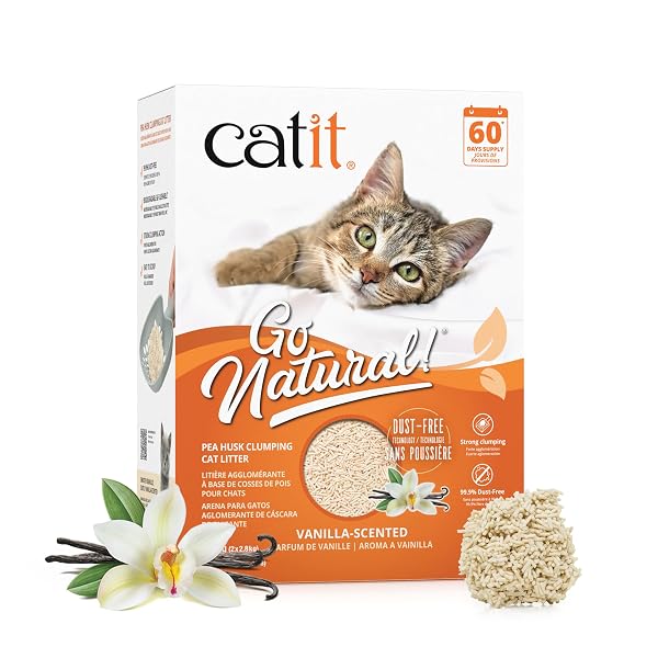 CATIT GO NATURAL PEA HUSK CLUMPING CAT LITTER...